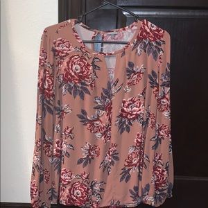 Charlotte Russe Floral Long Sleeve